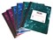 School Smart Marble Composition Books, Wide Ruled, 9-3/4 x 7-1/2 Inches, 100 Sheets Each, Assorted Colors, Pack of 6